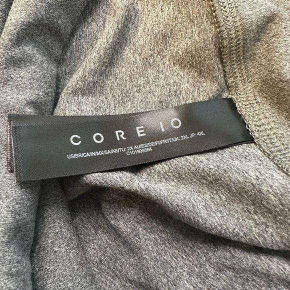 NWT Core 10 Capri Leggings Cropped Gray Size 2X XXL - Picture 6 of 7